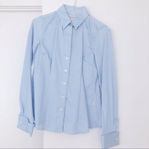 Banana Republic Blue Cotton Dress Shirt